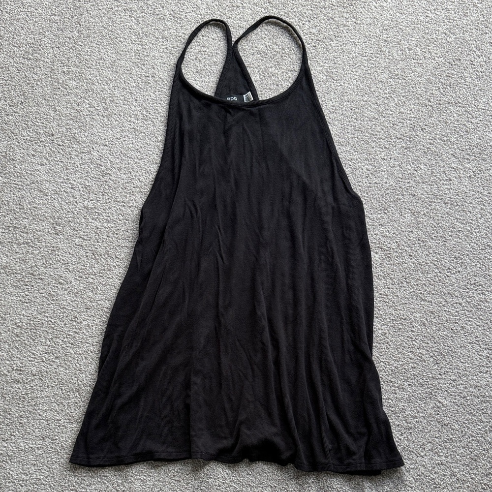 Black Women's Racerback Swim Cover Dress